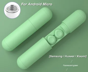 S10 матовая bluetooth-гарнитура 5D стерео объемная беспроводная гарнитура Мини Портативная стереогарнитура с внешним аккумулятором для всех смартфонов - Цвет: S10 Matt green