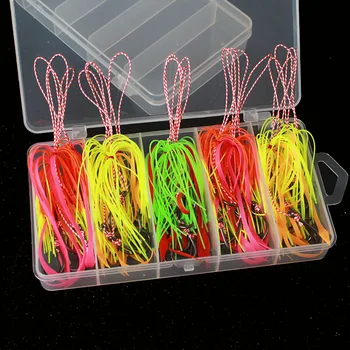 

Kabura Jigging Madai Assist Hooks Strong Tai Rubbers Silicone Skirts Filaments Ribbons Different Colors Slider Jigs Tails Sinker