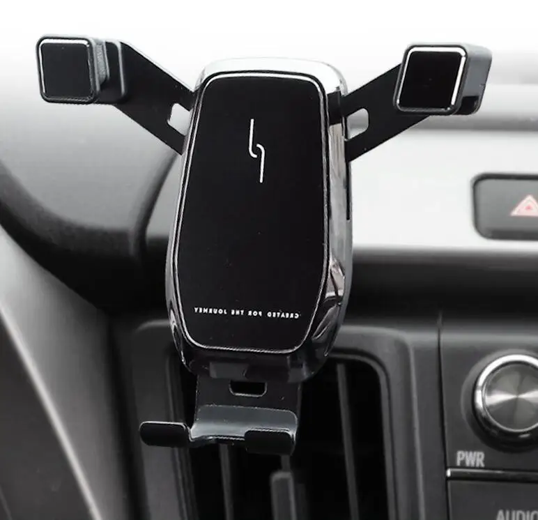 Car phone holder for Toyota RAV4 2014 2015 2016 2017 2018 car dedicated Mobile Phone bracket gravity GPS wireless charging stand |