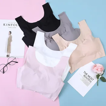 

Linbaiway Women Plus Size Seamless Sports Bra Gym Fitness Top Bras Running Crop Tops Female Breathable Push up Brassiere