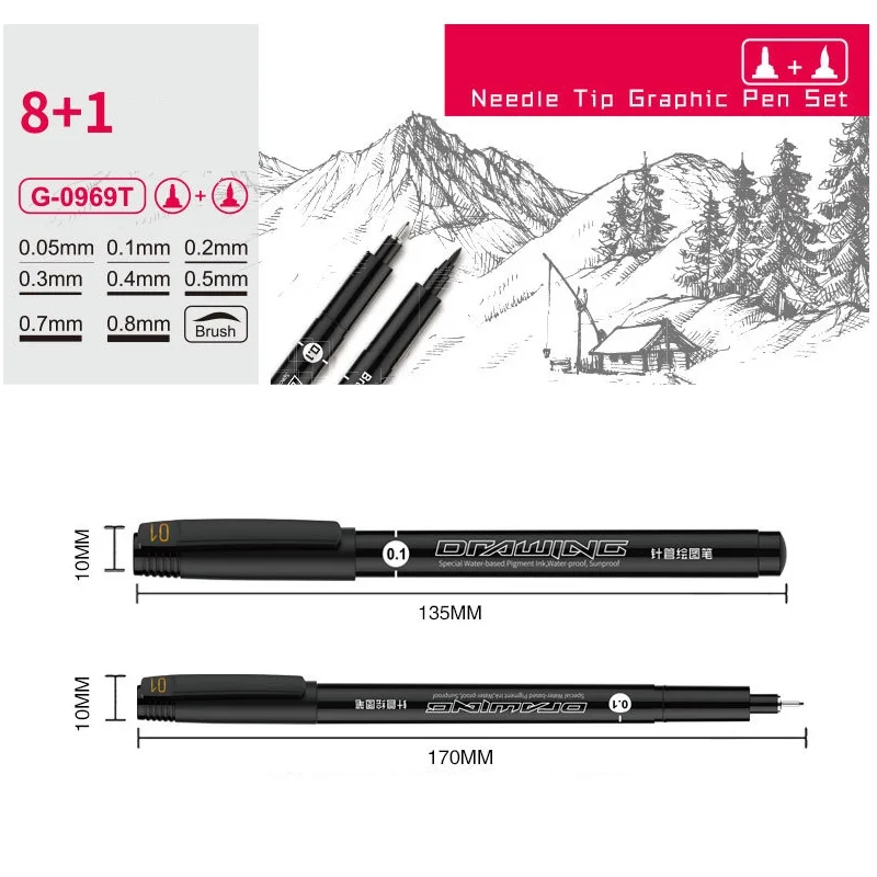 UNIfelt-tipped Drawing Pen Sketching Gel Pen Black/Dark Gray/Gray/Sepia  Bandai Gundam Model Kit Marker Pen Script liner - AliExpress