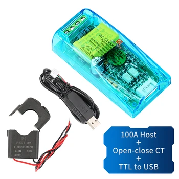 

3.0 Version TTL Voltage Current Frequency Power Factor Energy Power Meter AC Single Phase 100A Ammeter