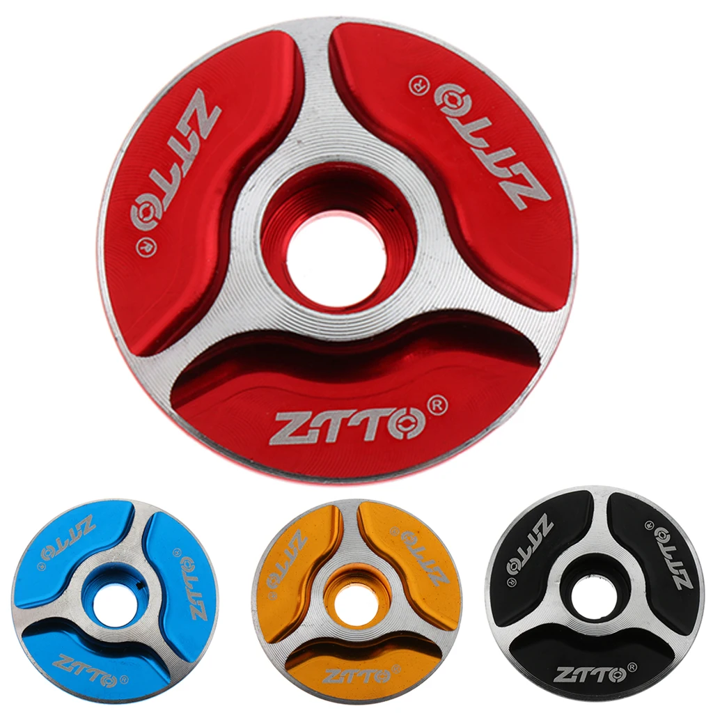 

Aluminum Alloy Stem Headset Top Cap Cover 1 1/8'' (28.6mm) for MTB Road Bike Bicycle, Sealed Cartridge Bearings