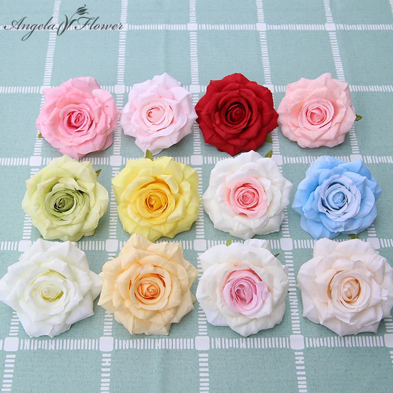 DIYHouse® 20PCS/lot Artificial Silk Rose Heads Fake Flowers Decorative 