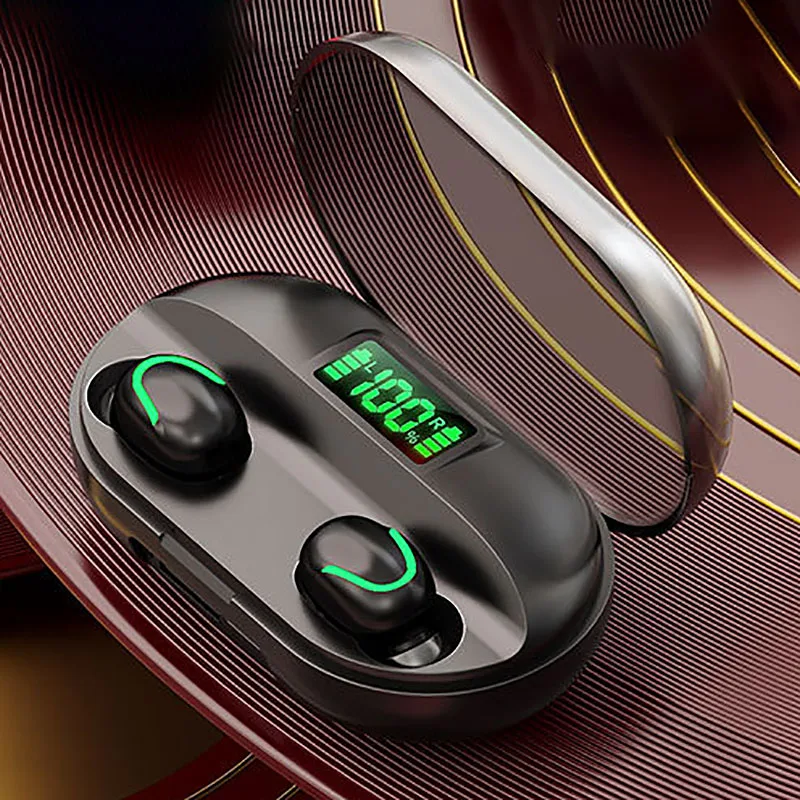 Bluetooth 5 0 TWS Wireless Bluetooth Earphones Hifi Stereo Sports with Led Display Power Bank Charging Box