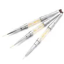 UV เจลแปรงเล็บ PEN วาด Rhinestone Picker อะคริลิคบาง Liner Drawing ปากกาออกแบบ DIY ทำเล็บมือเครื่องมือ(China)