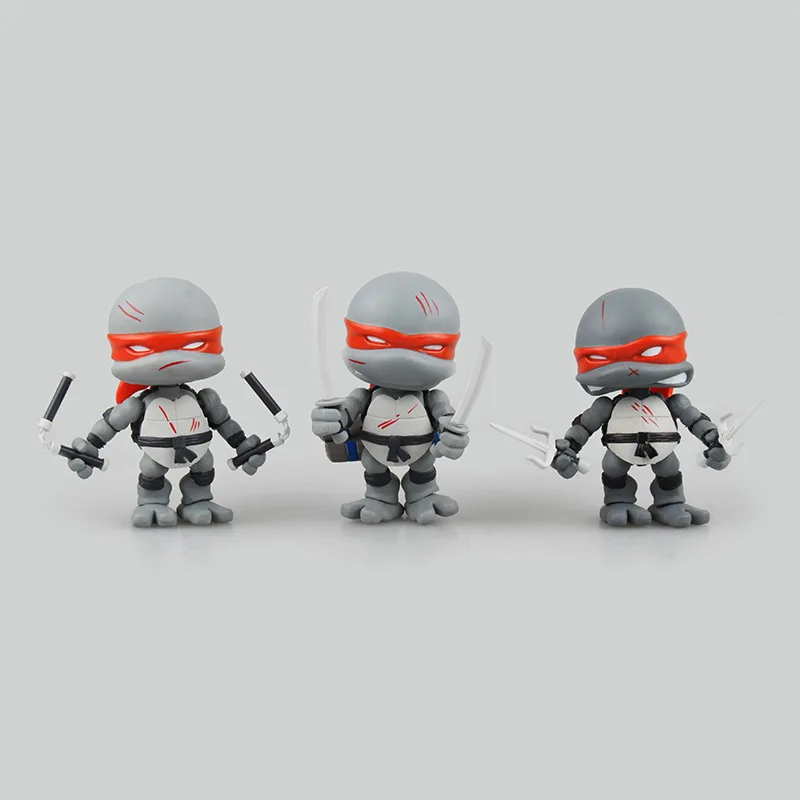 Cute 4-Super Movable Teenage Mutant Ninja Turtles Black Limited Edition Gray Battle Damage Version Two-Selectable Garage Kit