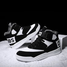 Мужские зимние сапоги модные уличные плюс бархат Хлопковая обувь, сохраняющая тепло удобные туфли на нескользящей подошве популярная прогулочная обувь Размеры; большие размеры 39-48