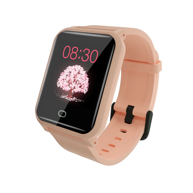 Смарт-браслет для мужчин и женщин, Смарт-часы, фитнес-трекер, браслет, кровяное давление, пульсометр для Android IOS B11, спортивные Смарт-часы - Цвет: Розовый