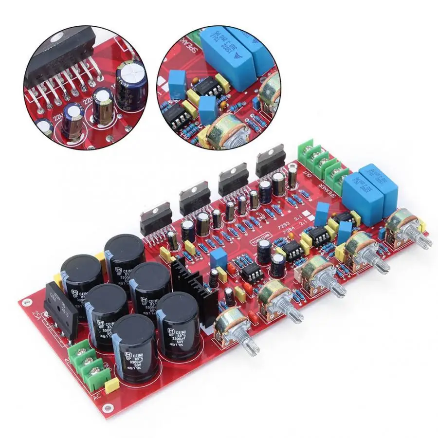 Розетка панель TDA7294 2,1 канал 2x80 Вт+ 160 Вт сабвуфер Hi-Fi усилитель мощности плата модуль переключатель панель