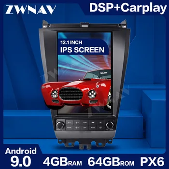 

PX6 DSP Tesla Style Big Screen Android 9.0 Car Multimedia Player For Honda Accord 2003-2007 car GPS Audio Radio stereo head unit