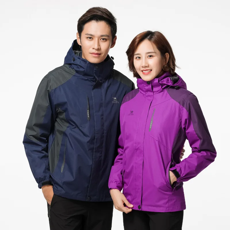 Женская GORE-TEX куртка, три в одном, матовый и толстый комплект из двух предметов, дизайнерский осенне-зимний открытый водонепроницаемый популярный