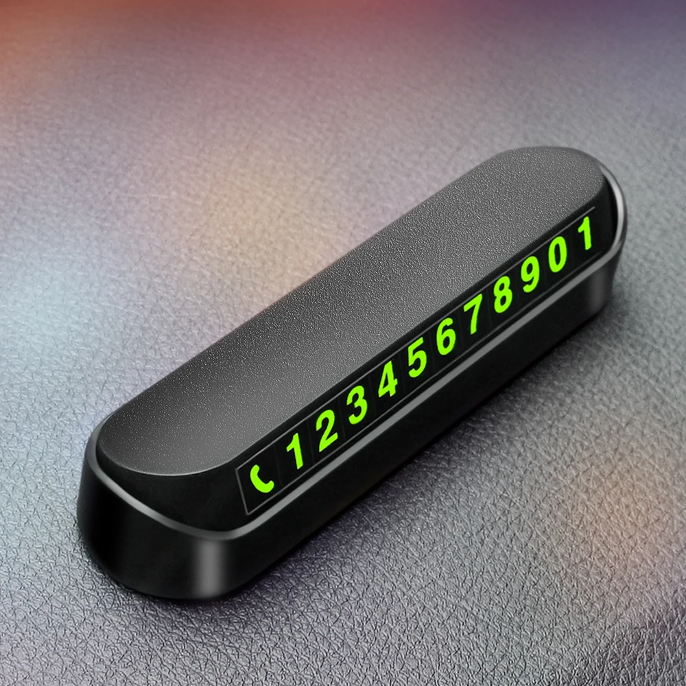 2021 Car Temporary Parking Card Phone Number Plate for skoda vw t5 mercedes w204 amg opel insignia kia picanto passat b6 | Автомобили и