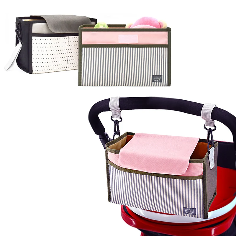 Waterproof Baby Stroller Bag Organizer Mommy Toddler Milk Bottle Insulation Bags Diaper Nappy Pram Hanging | Мать и ребенок