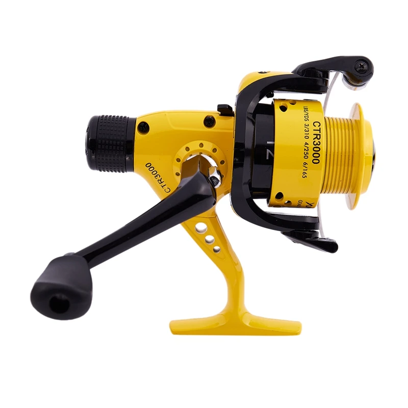 ELOS-YUMOSHI 12BB Fishing Reel 5.5:1 Foldable Arm Rocker Spinning Reel Lightweight Rear Drag Spool Fish Spinning Wheels