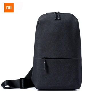 

Original Xiaomi Mi Shoulder Bag Simple Chest Pack Men Bag Women Casual Mini Bag Fashion Type Rucksack For Camera Phones