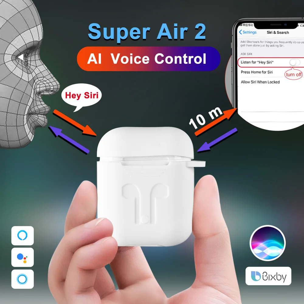 

i20000 TWS Earbud Bluetooth Earphone AI Voice Control Smart Sensor In-ear Detection Headphone Wireless 1:1 Headset PK i10000 tws
