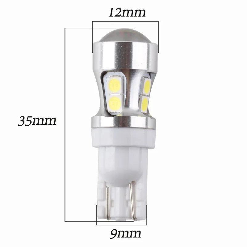 1 шт. T10 W5W светодиодный светильник 10SMD 3030 чипы Canbus безотказный авто светодиодный 194 168 Клин Замена заднего хода автомобильная лампа