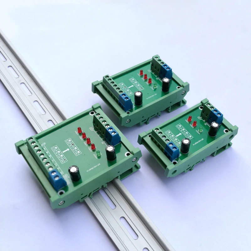 

High-speed pulse signal 2MHz MCU PLC 3.3V 5V 12V 24V voltage level conversion module NPN output Optocoupler isolation