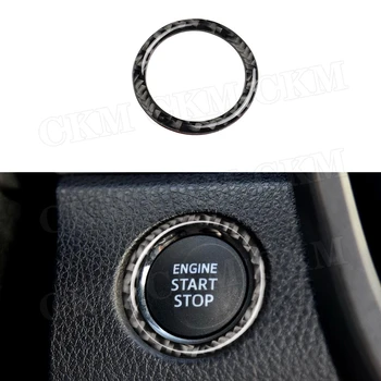 

Carbon Fiber Car Engine Start Stop Button Ring Trim Frame Sticker For Toyota Camry 2018 2019 Car Accessories