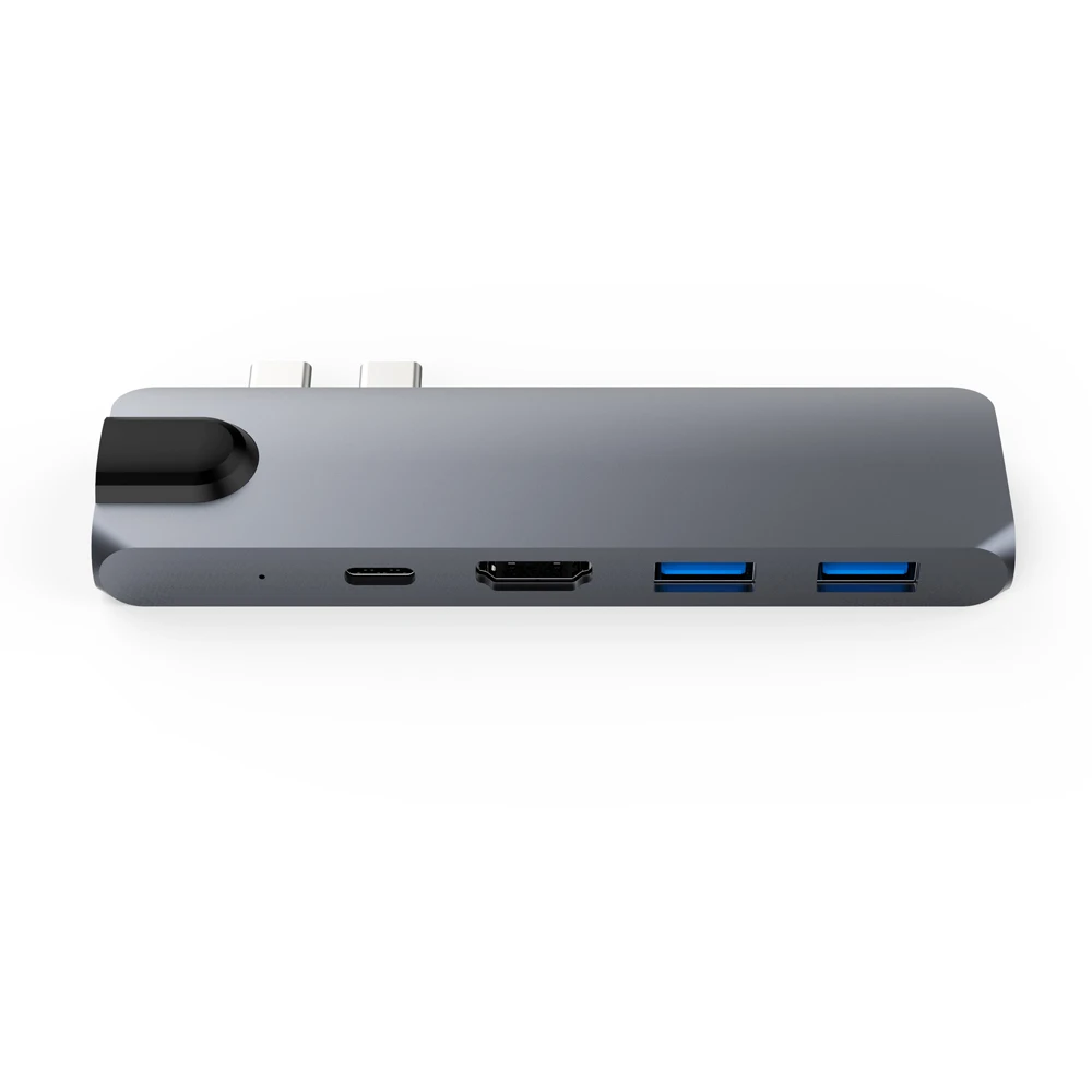 USB C концентратор type-c Thunderbolt 3 адаптер к HDMI 4K RJ45 Gigabit Ethernet с 1000 Мбит/с USB 3,0 USB-C порт зарядного устройства для Macbook Pro