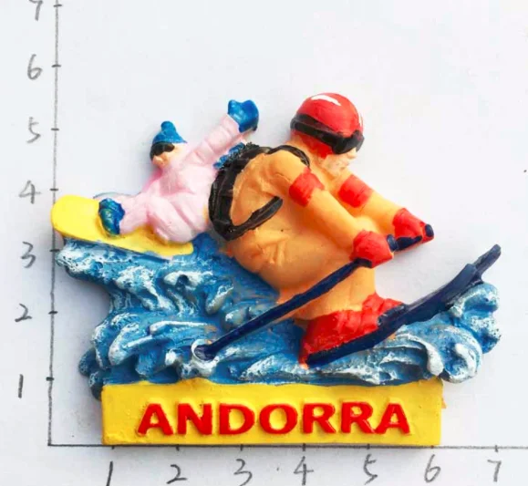 Ручная работа расписанные в copenhair Andorra Denmark 3D магниты на холодильник