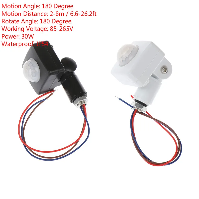 

Mini Closet PIR Sensor Detector Smart Switch 85-265V LED PIR Infrared Motion Sensor Detection Automatic Sensor Light Switch
