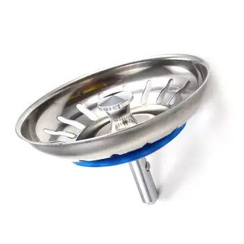

Stainless Steel Sewer Filter Sink Fittings Double Tank Drain Plugs Wash Basin Accessories Bath Utensils Grid Plug Waste Plug