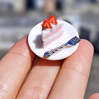 

1pc 1:12 Dollhouse Miniature Simulation Cake Model Decorative Craft Toys Accessories Doll House Kitchen Toy