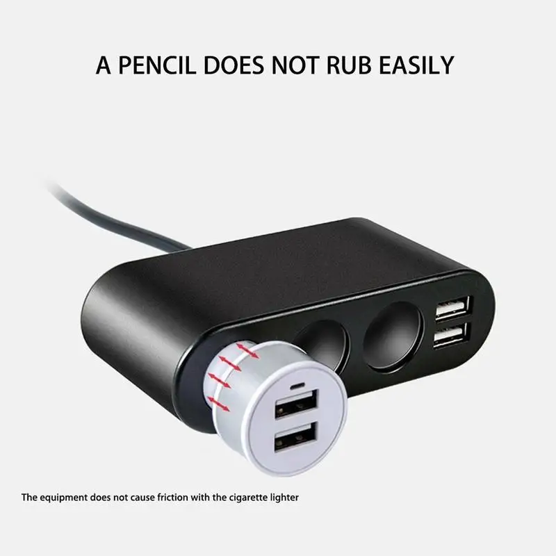 Двойной USB порт авто розетка для автомобильного прикуривателя сплиттер адаптер для всех зарядное устройство и ПК DC телефон Mp3 5 в разъем Ipad R6V4