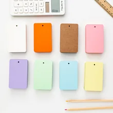 

50 Sheets Memo Pads Loose Leaf Notes Kraft Paper Binder Ring Study Cards Kawaii Stationary DIY for Home Office School Supplies