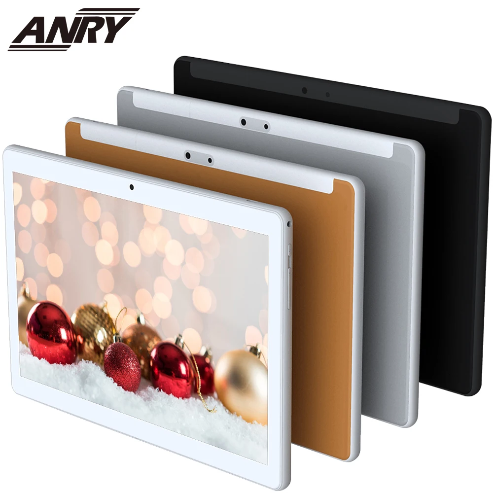 Дешево Планшет ANRY, 10,1 дюймов, Android 7,0, 3G, с функцией звонка, gps, Wifi, Bluetooth, Tab, Pc, четыре ядра, 4 Гб ram, 32 ГБ rom, Золотой черный серебристый, для детей