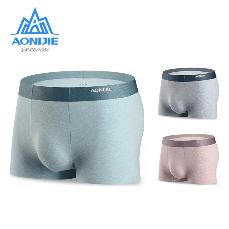 Aonijie 3 шт./компл. Мужское нижнее белье быстросохнущие удобные дышащие Спортивные