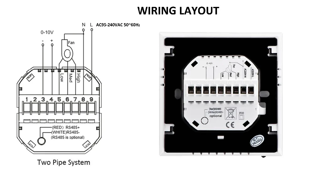 casa inteligente ar condicionado programável controlador de temperatura inteligente processo digital modbus protocolo termostato rtu