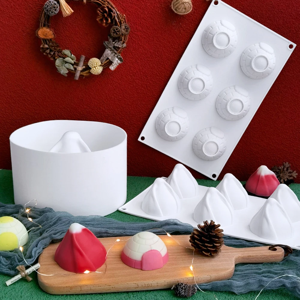 

Christmas Silicone Cake Mold Christmas Hat Igloo Cake Mold DIY Cake Decorating Tools Cristmas Decoration Kitchen Accessories
