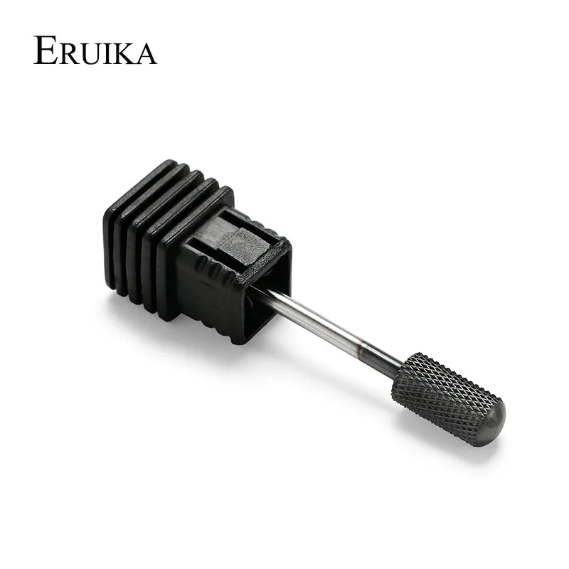 Твердосплавная фреза для ногтей euika 9 типов черная с титановым покрытием