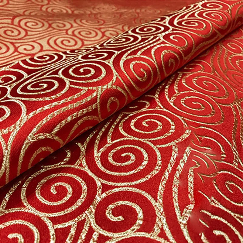 Lychee Life 75x50 см Винтажные Цветы атласная ткань имитирует шелковая парчовая ткань, дамасский жаккард Аксессуары для одежды