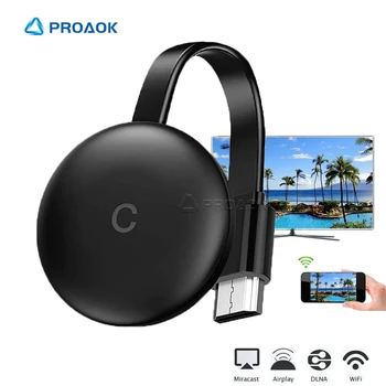 

HDMI TV Stick Wireless Screen Mirroring Cable For iPhone Andriod WiFi Display Dongle Receiver Support Youtube Google Home Chrome