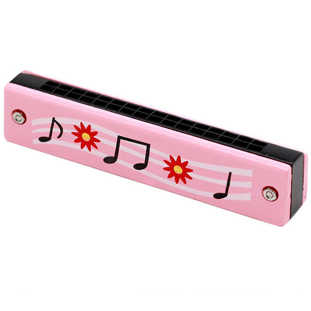 Holes Cute Harmonica Musical Instrument Montessori Educational Toys Cartoon Pattern Kids Wind Instrument Children Gift Kids