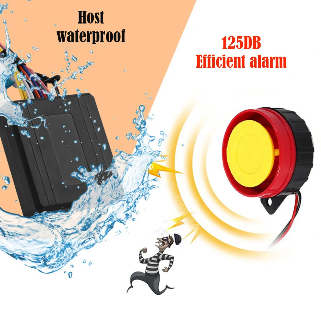 12V полнофункциональный Мотоцикл Скутер Противоугонный охранный мотоцикл с