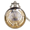 New Vintage USSR Soviet Badges Hammer Pocket Watch Retro Russia Army CCCP Quartz Pocket Watch Necklace Clock Chain For Men Women ► Photo 1/4