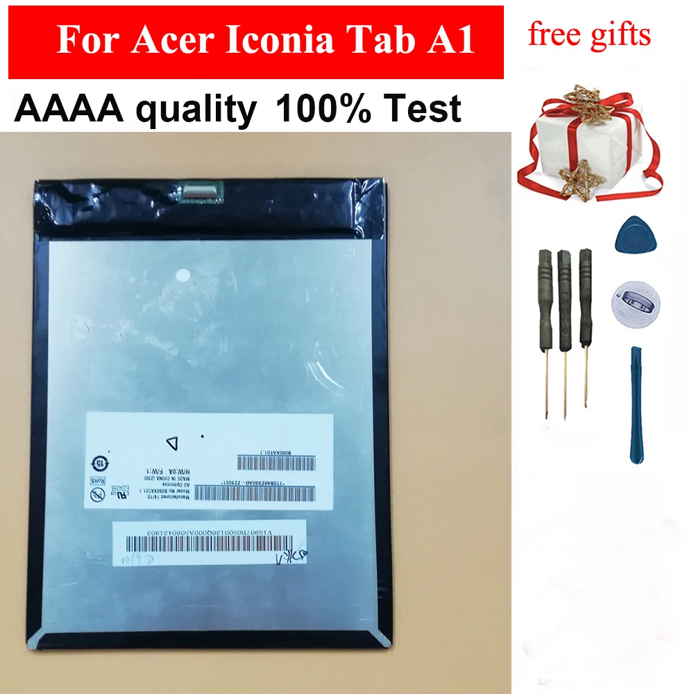 100% тест для acer Iconia Tab A1 810 811 ЖК дисплей панель экран монитор модуль|a1 810|display panellcd