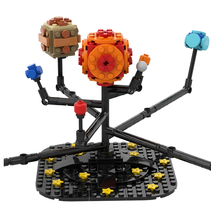 Toy Brick Space Series Sun Moon Universe Eight Planets Building Blocks Mini Mars Mercury Bricks Idea Assemble Toys For Children | Игрушки и