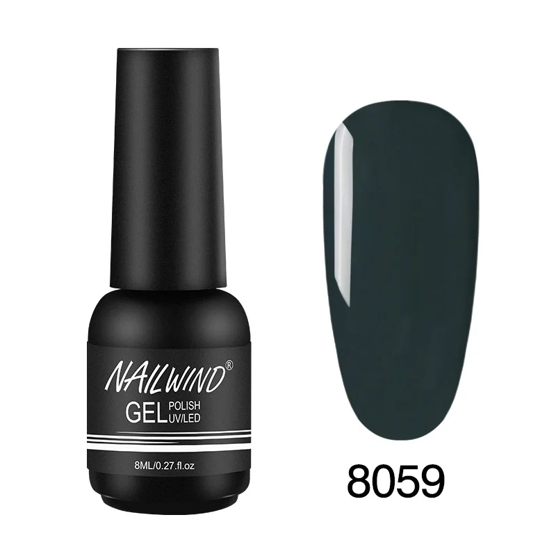 Гель nailwind лак для ногтей чистый цвет полуперманентный Базовый Топ нужен УФ светодиодный светильник для маникюрный лак Гибридный гель для ногтей ROSALIND - Цвет: 8059