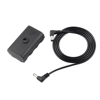 

Dummy Battery DC Coupler for NP-F970 NP-F960 NP-F770/F750/F550 to Power Video LED Light Camera Monitor