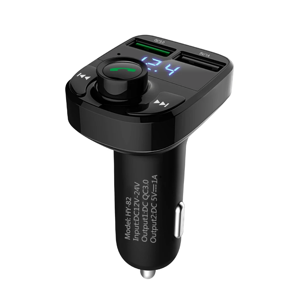 

Auto Car FM Transmitter Car BT FM Radio Adapter MP3 WMA APEP FLAC Hands-Free Calling Dual UBS Car Charger Car Accessories