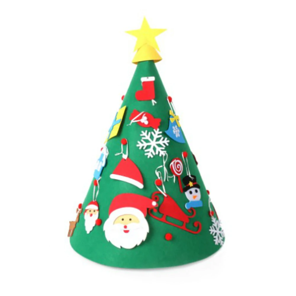 

Fun DIY Children's Toys Handmade Three-dimensional Christmas Tree Christmas Hat Christmas Decorations Parent-child Interaction