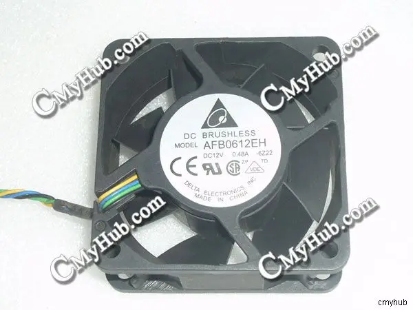 4-контактный 4-проводной охлаждающий вентилятор для DELTA AFB0612EH 6Z22 DC12V 0.48A 6025 6 см 60 мм