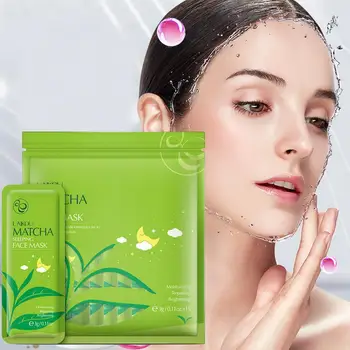 

WH Matcha Moisturizing Sleeping Face Mask Cream Whitening Night Aging Anti Oil-Control Wrinkle Skin Mask Hydrating Care Ant H3I3