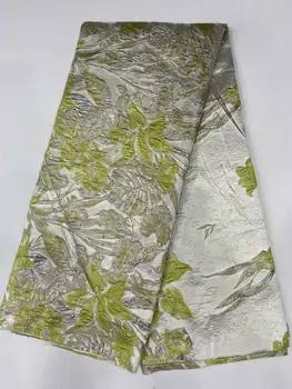 

2020 Hot Selling African Brocade Lace Fabrics With Jacquard Weave French Tulle Lace Fabrics For Fashion Big Occasion